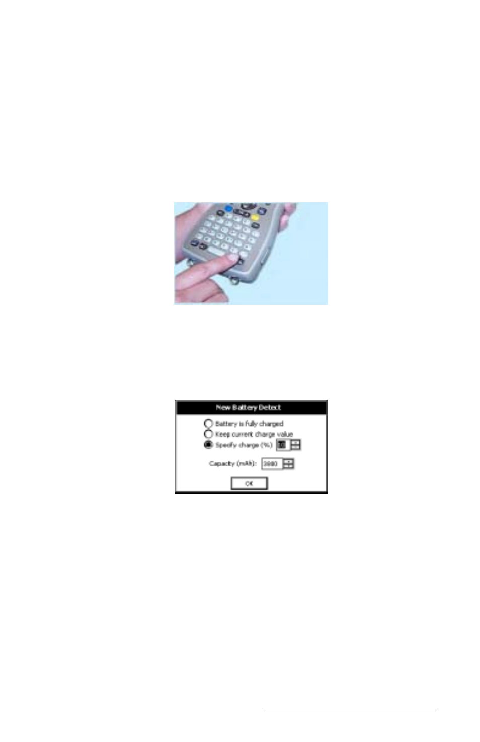 Setting battery charge | Juniper Systems Allegro CE Manual User Manual | Page 33 / 292