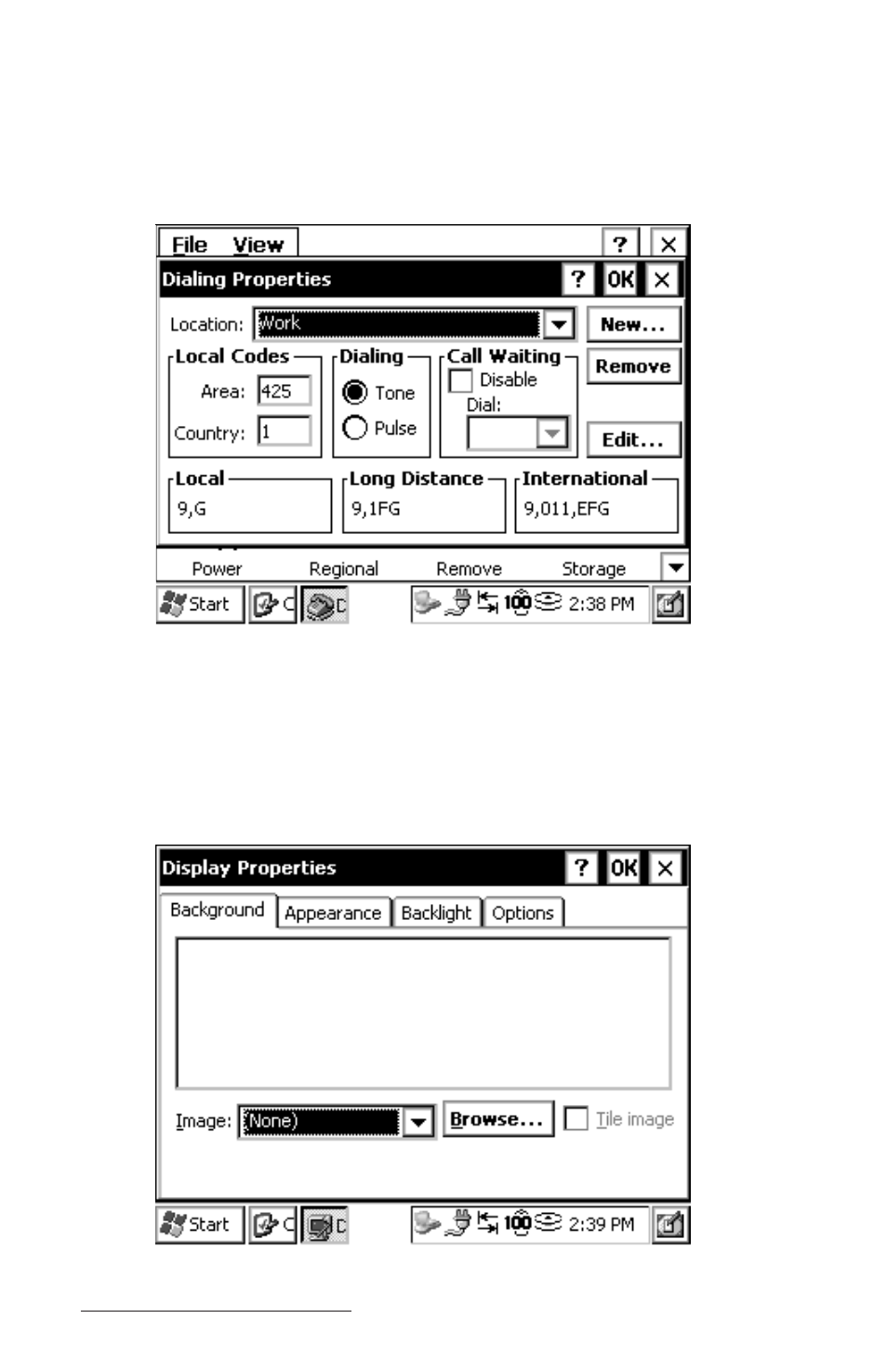 Dialing, Display | Juniper Systems Allegro CE Manual User Manual | Page 88 / 292