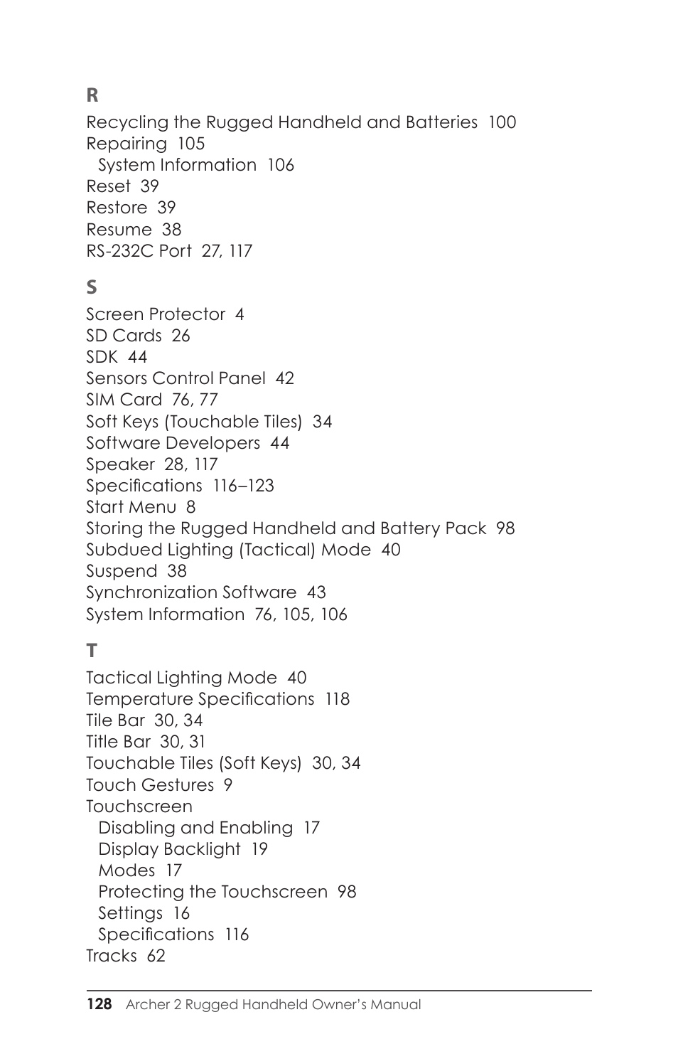 Juniper Systems Archer 2 User Guide User Manual | Page 132 / 133