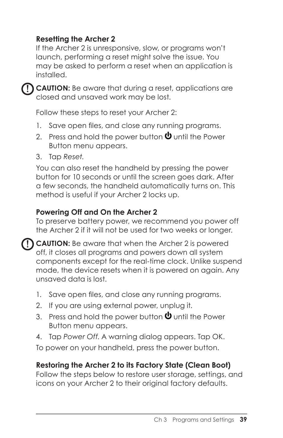 Juniper Systems Archer 2 User Guide User Manual | Page 43 / 133