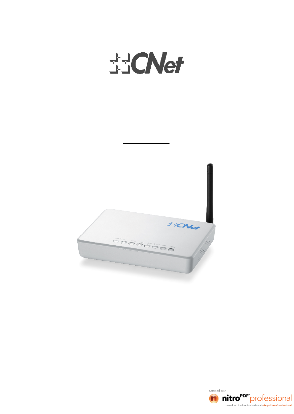 CNET CWR-854 User Manual | 70 pages