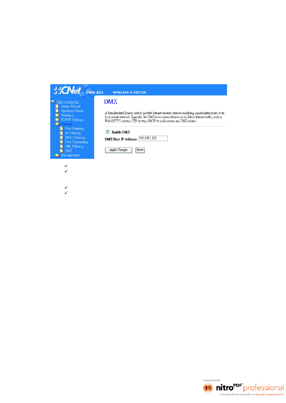 6 dmz | CNET CWR-854 User Manual | Page 52 / 70
