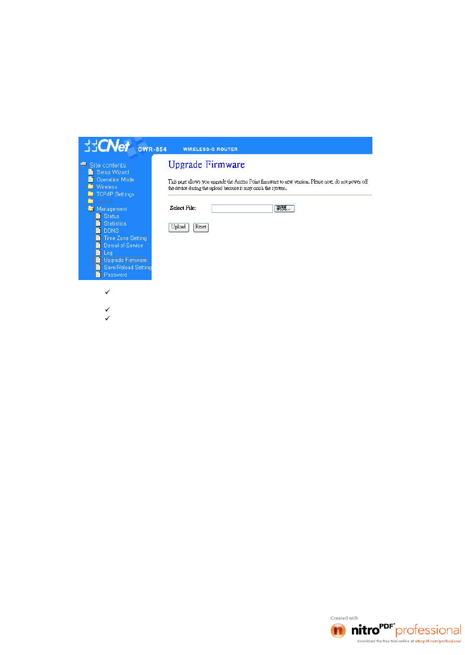 7 upgrade firmware | CNET CWR-854 User Manual | Page 59 / 70