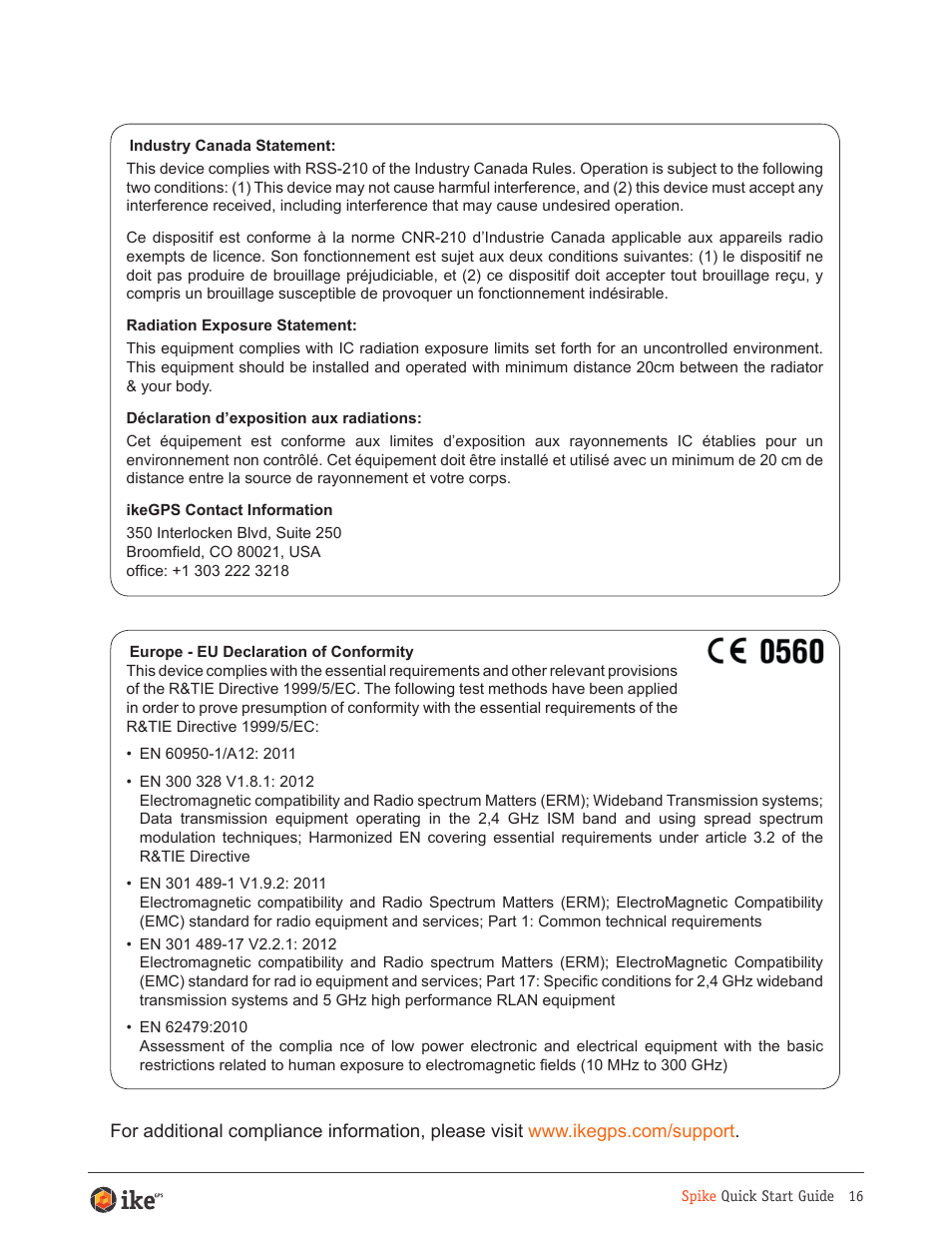 Juniper Systems ikeGPS User Manual | Page 16 / 16