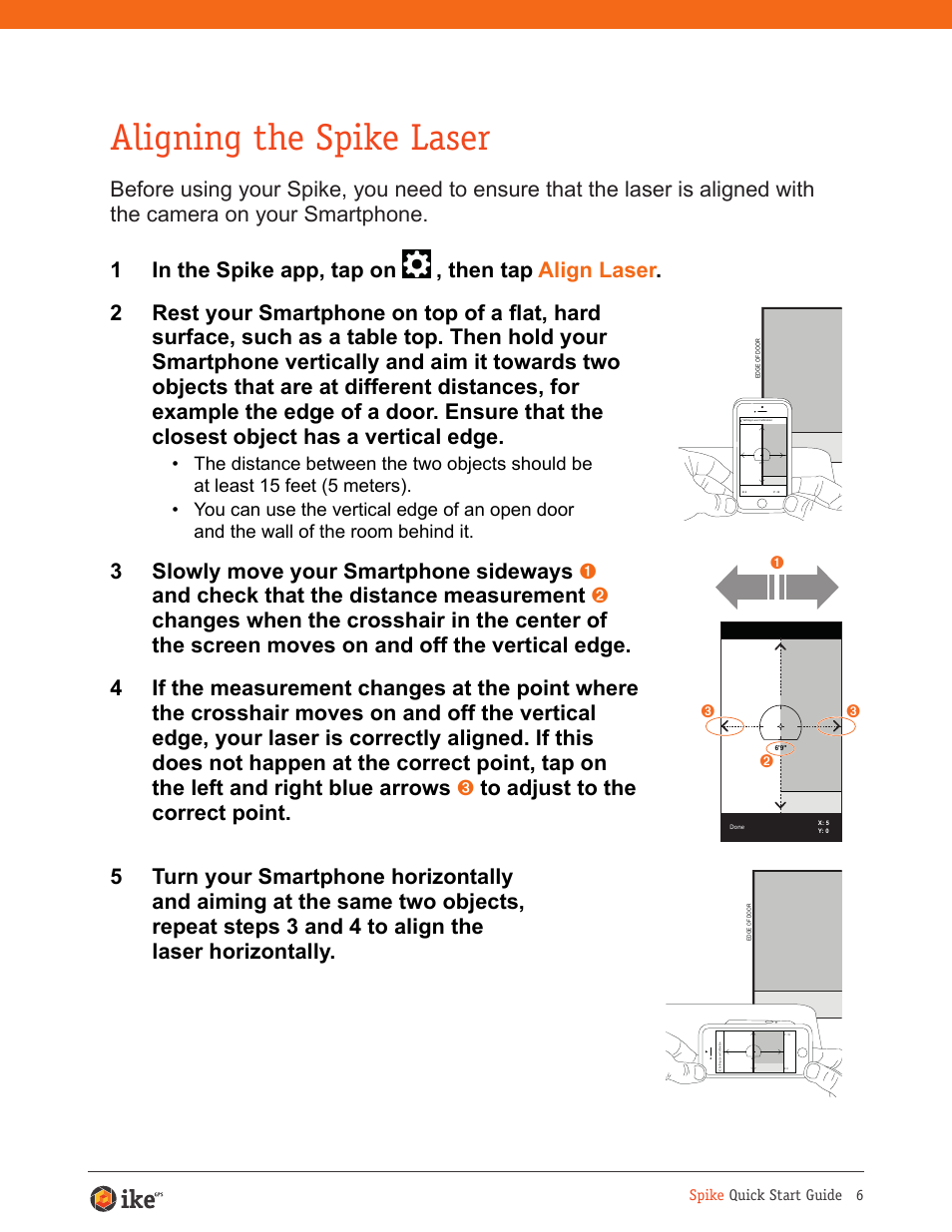 Aligning the spike laser | Juniper Systems ikeGPS User Manual | Page 6 / 16