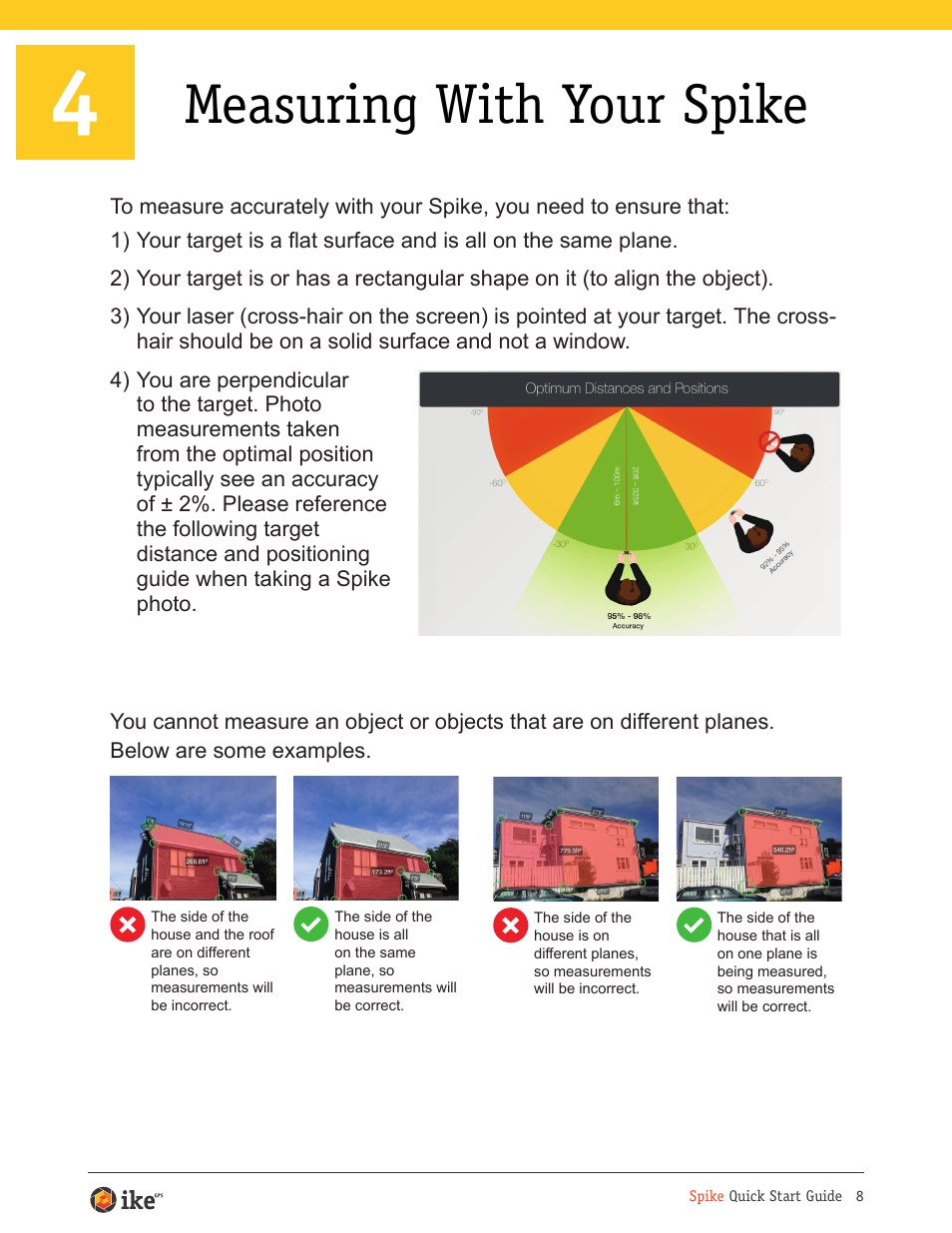 Measuring with your spike | Juniper Systems ikeGPS User Manual | Page 8 / 16