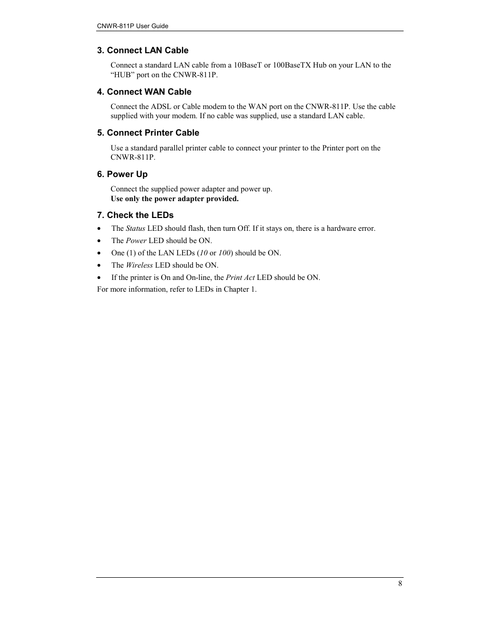 CNET CNWR-811P User Manual | Page 11 / 68