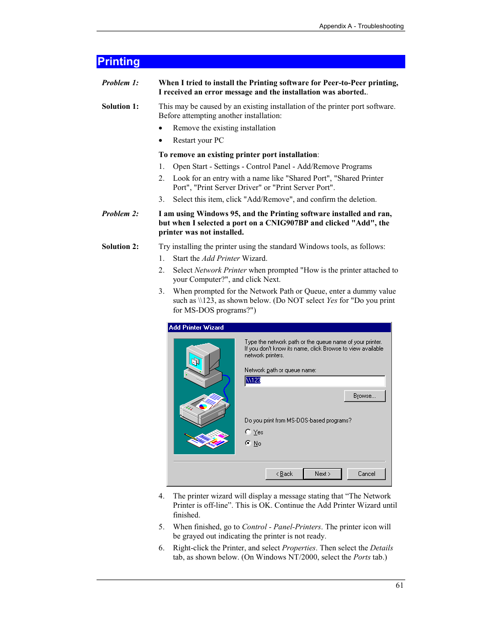 Printing | CNET CNWR-811P User Manual | Page 64 / 68