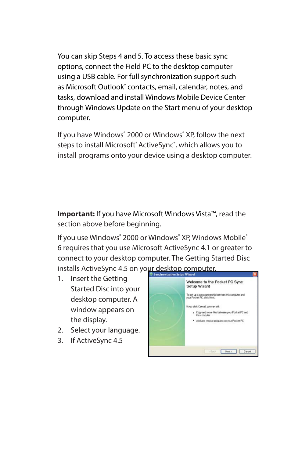 Step 4: connecting to a desktop computer | Juniper Systems Archer Reference Guide User Manual | Page 18 / 153