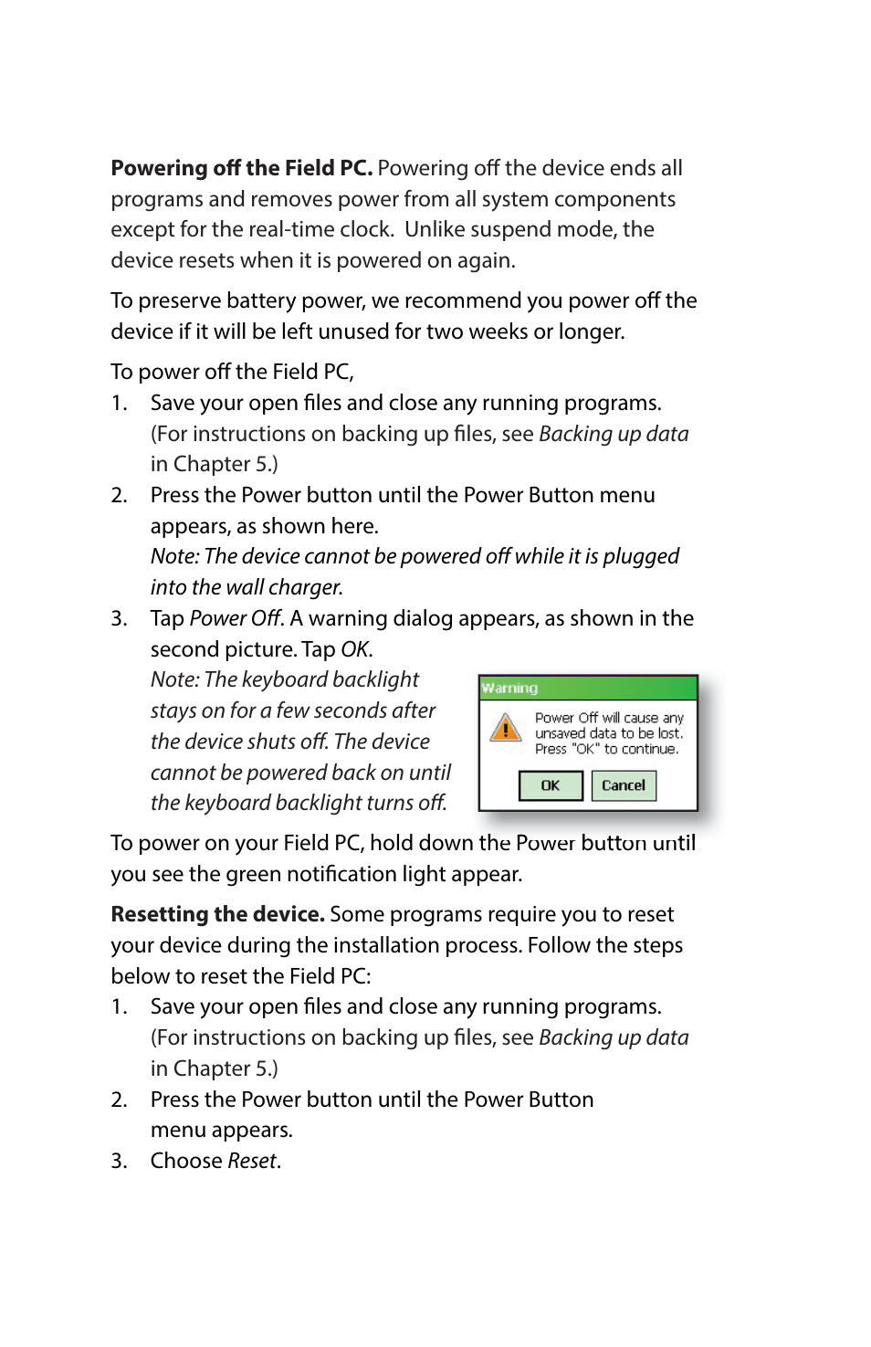Juniper Systems Archer Reference Guide User Manual | Page 25 / 153