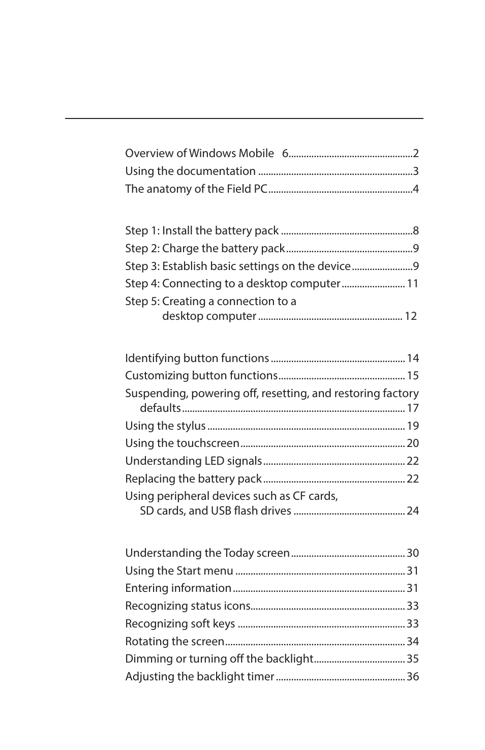 Juniper Systems Archer Reference Guide User Manual | Page 4 / 153