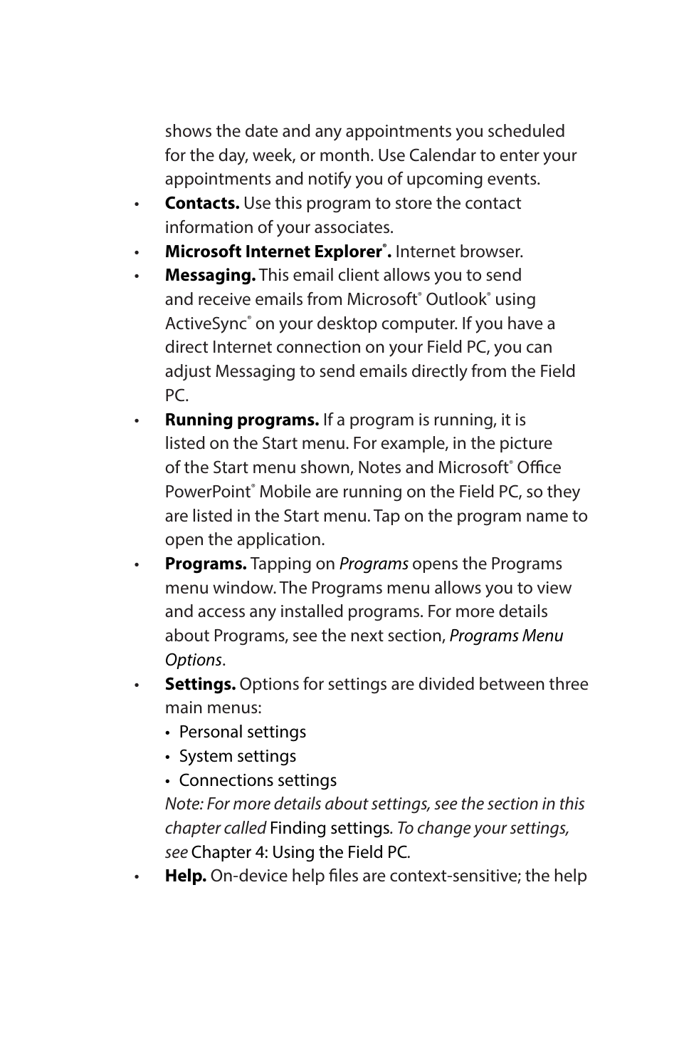 Juniper Systems Archer Reference Guide User Manual | Page 62 / 153