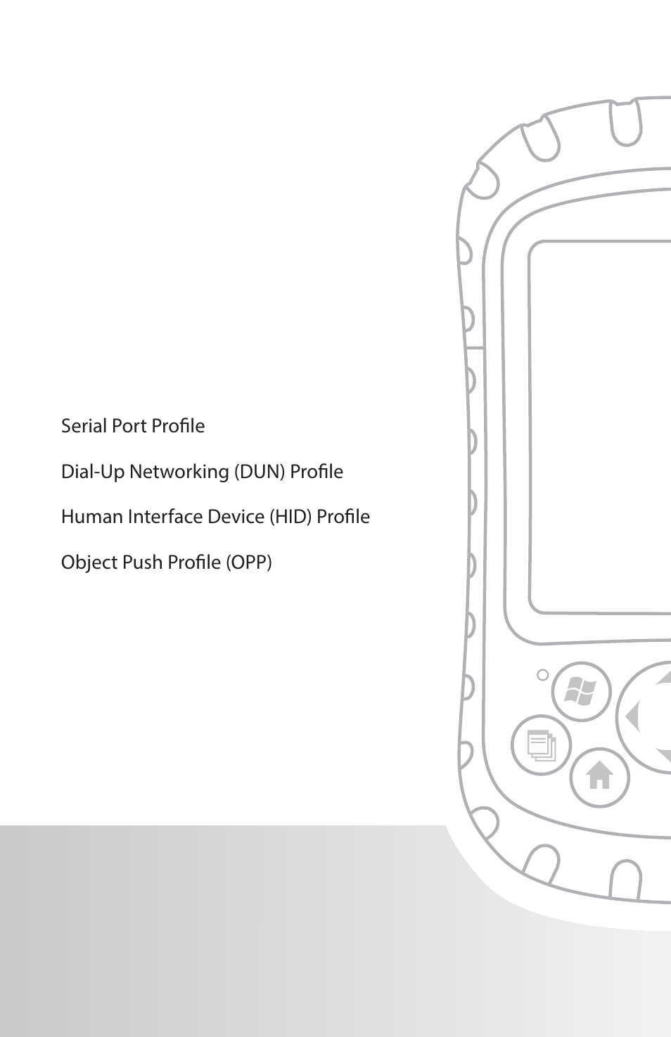 Supported bluetooth, Profi les | Juniper Systems Archer Reference Guide User Manual | Page 80 / 153