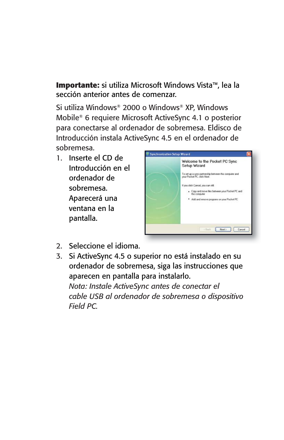 Paso 4: conexión a un ordenador de sobremesa | Juniper Systems Archer User Manual User Manual | Page 109 / 384