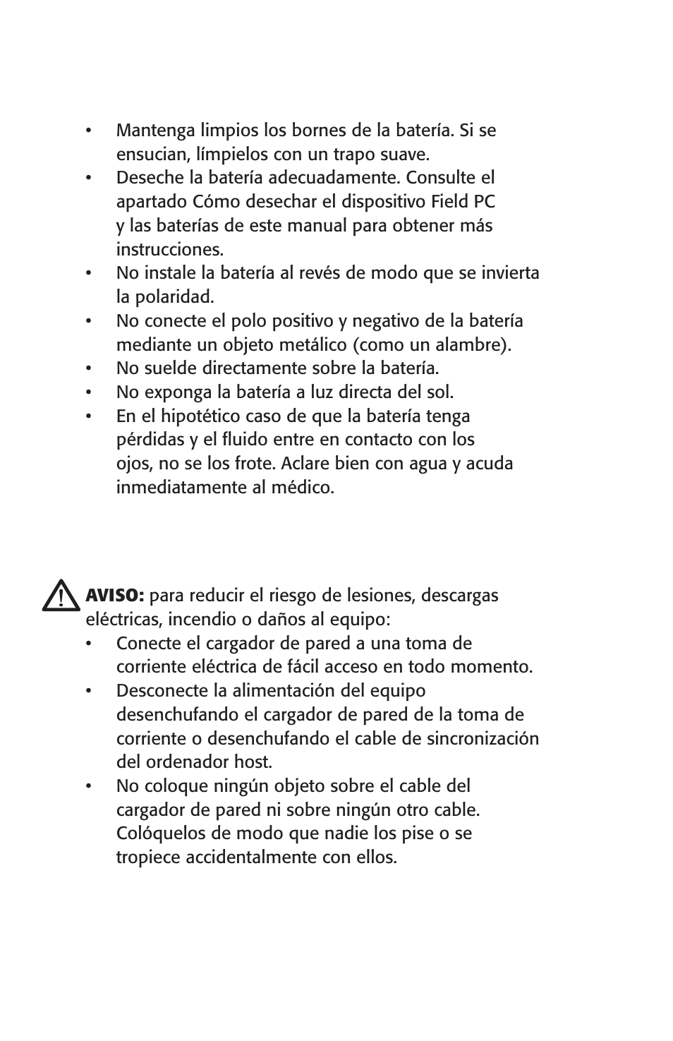 Avisos sobre el equipo | Juniper Systems Archer User Manual User Manual | Page 112 / 384