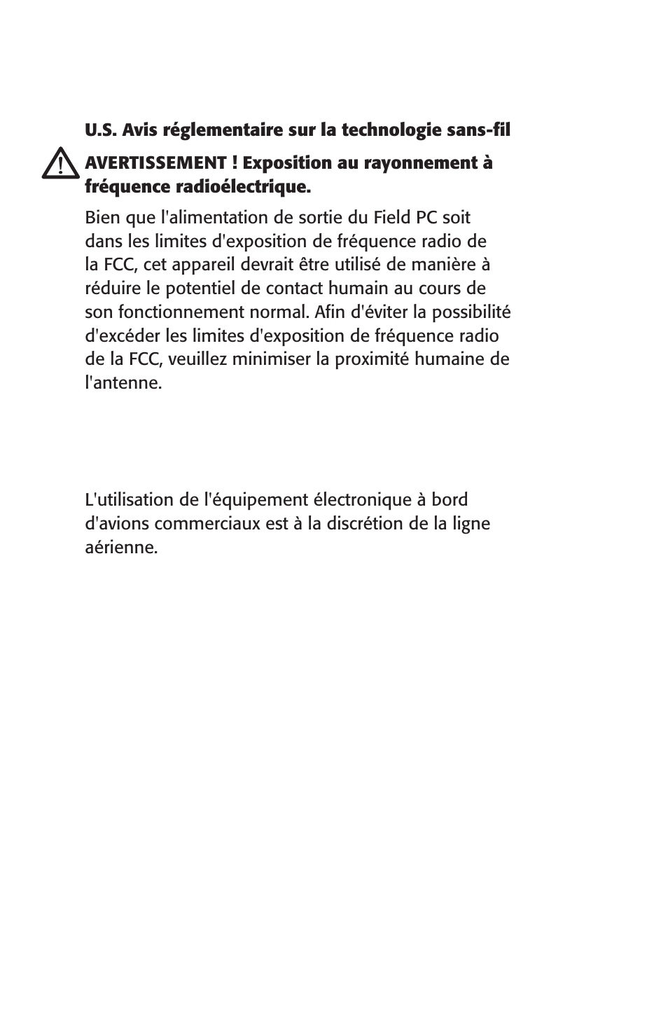 Remarques concernant les voyages aériens | Juniper Systems Archer User Manual User Manual | Page 146 / 384