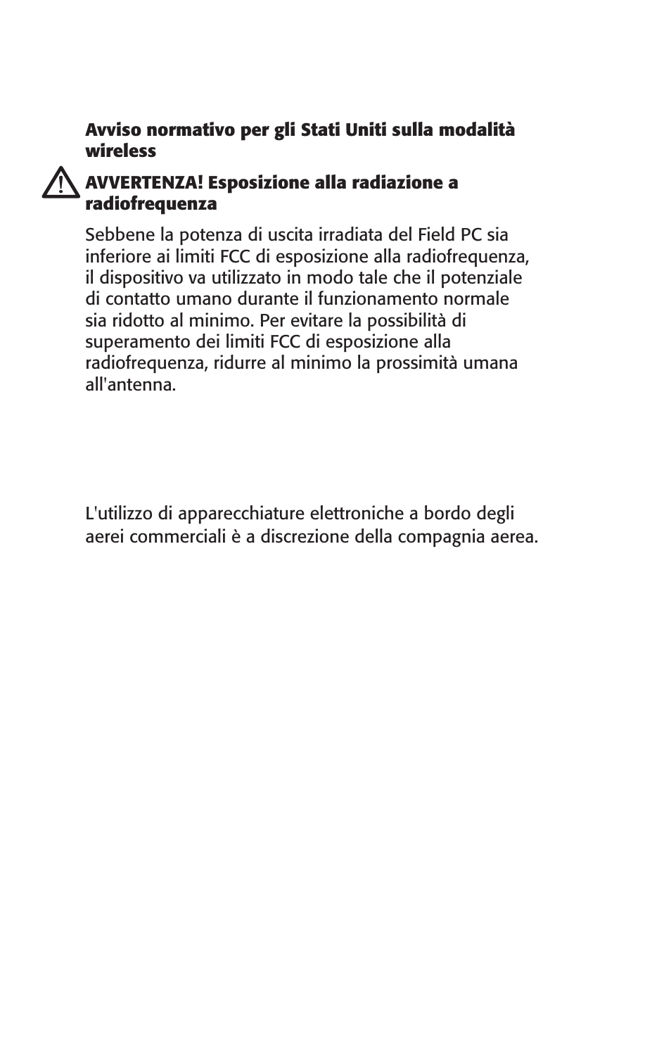 Avviso relativo ai viaggi aerei | Juniper Systems Archer User Manual User Manual | Page 178 / 384