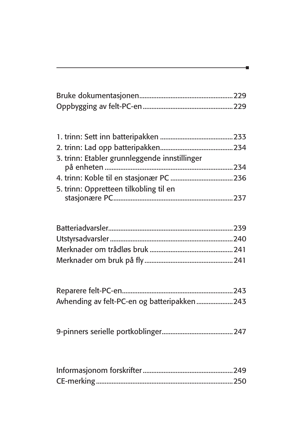 Innhold | Juniper Systems Archer User Manual User Manual | Page 227 / 384