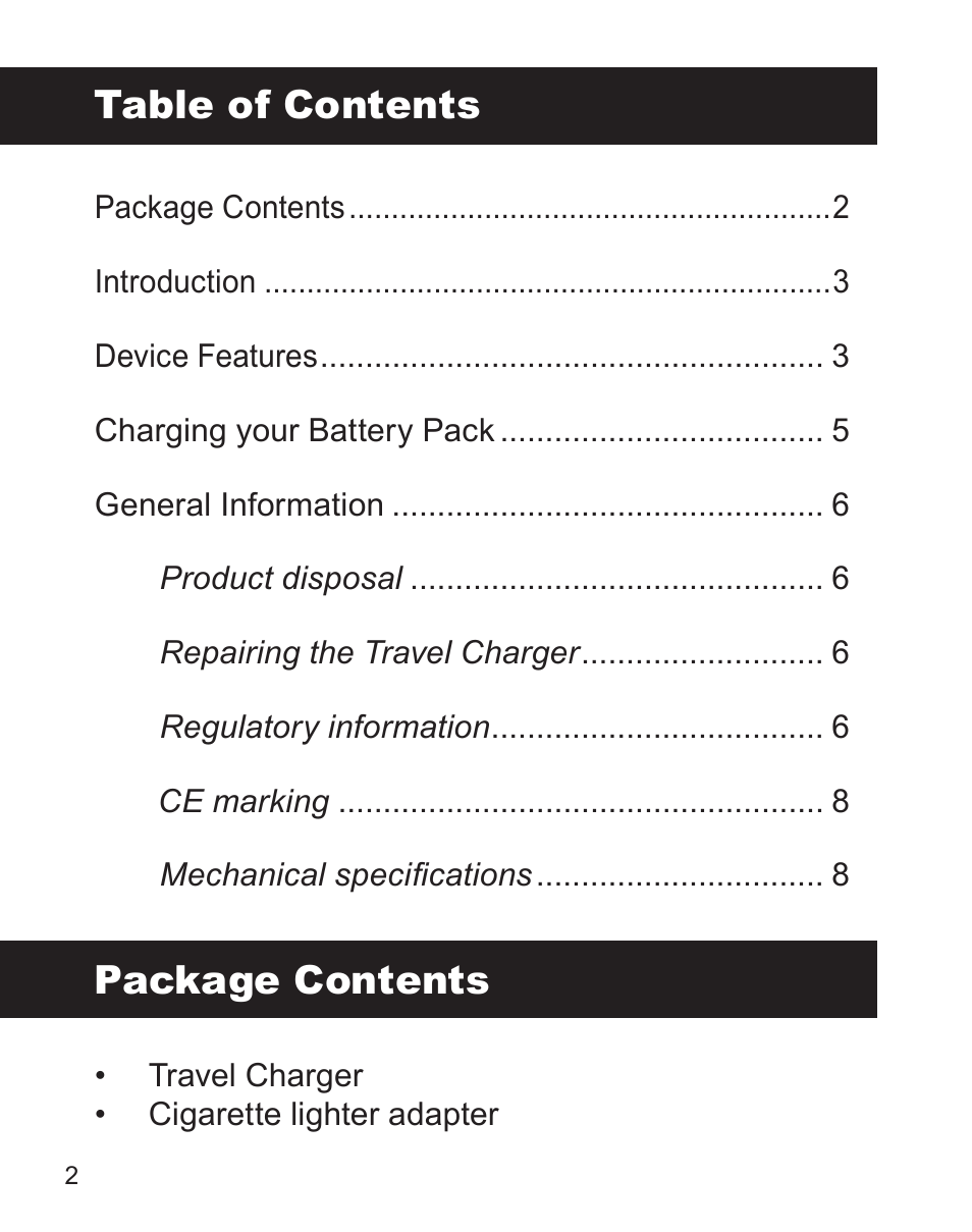 Juniper Systems Travel Charger for the Ultra-Rugged Field PC User Manual | Page 2 / 8