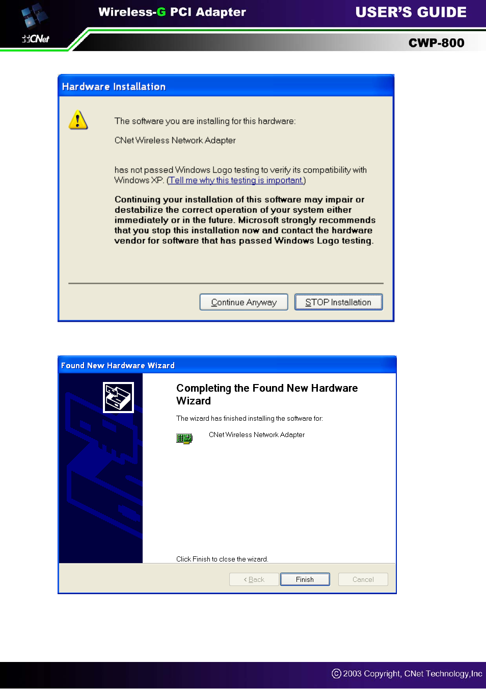 CNET CWP-800 User Manual | Page 12 / 23
