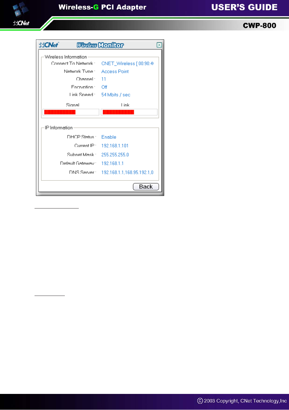CNET CWP-800 User Manual | Page 14 / 23
