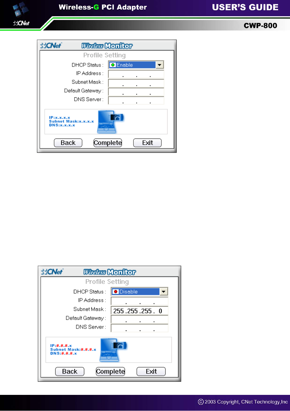 CNET CWP-800 User Manual | Page 21 / 23