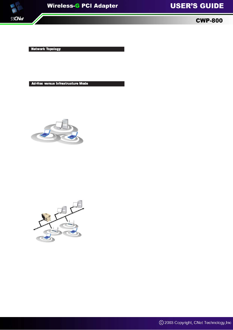 Chapter 2: planning your wireless network | CNET CWP-800 User Manual | Page 4 / 23