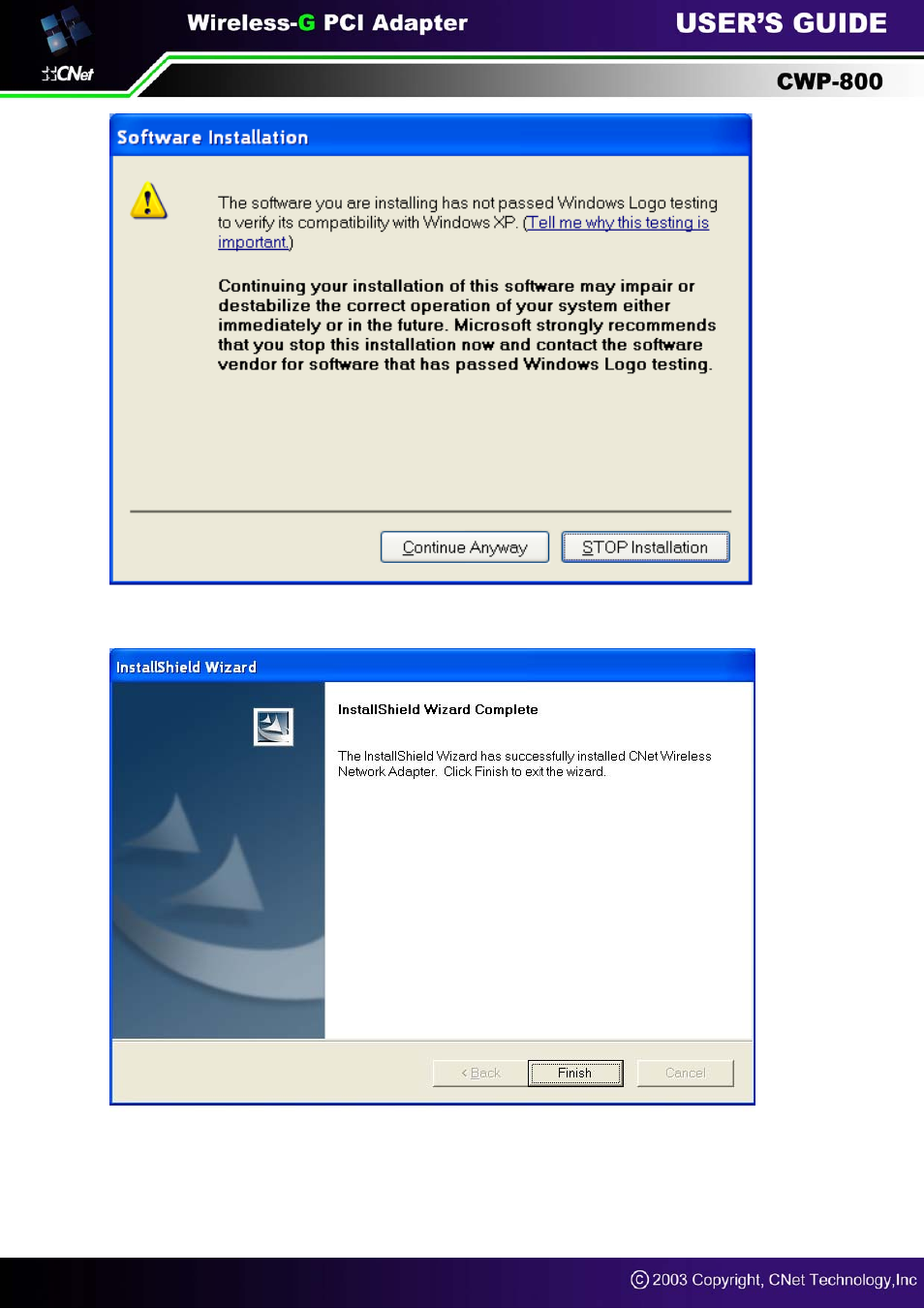 CNET CWP-800 User Manual | Page 9 / 23