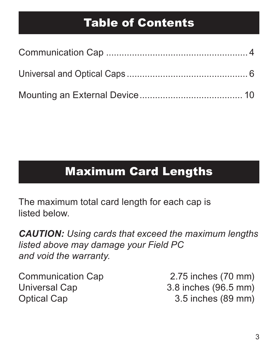 Juniper Systems ltra-Rugged Field PC Extended Caps User Manual | Page 3 / 16