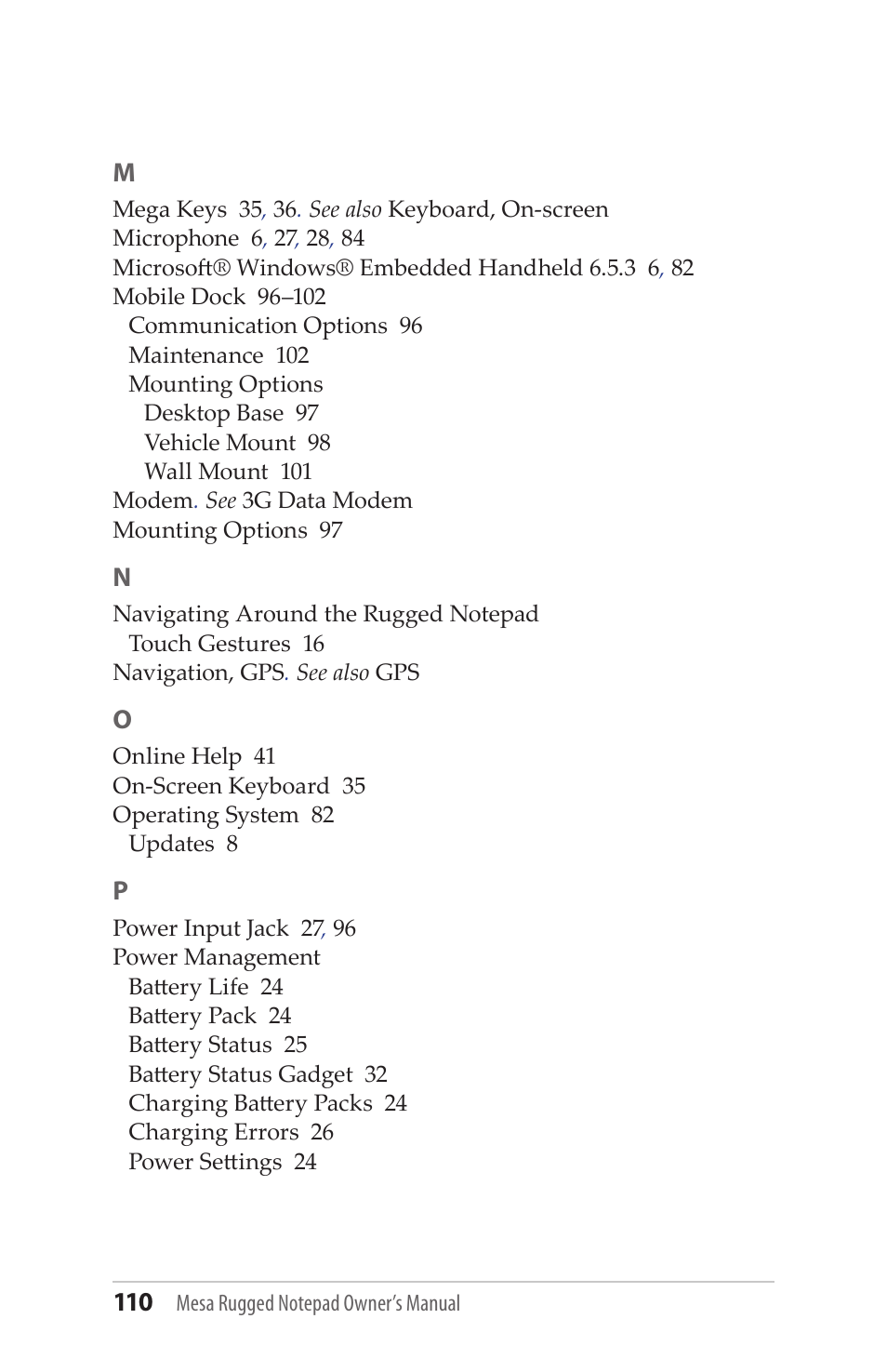 Juniper Systems Mesa User Guide User Manual | Page 110 / 112