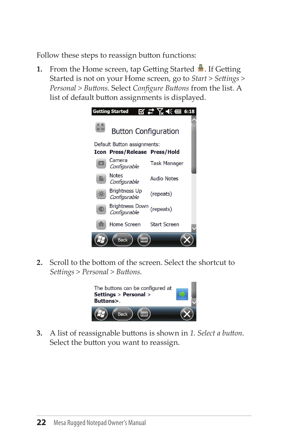 Juniper Systems Mesa User Guide User Manual | Page 22 / 112