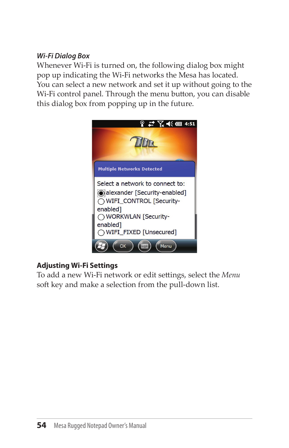Juniper Systems Mesa User Guide User Manual | Page 54 / 112