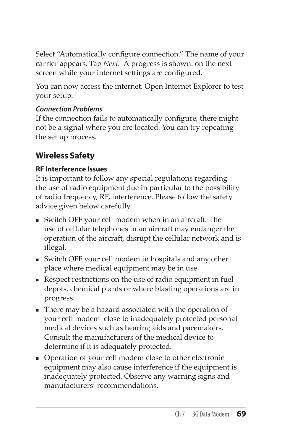 Wireless safety | Juniper Systems Mesa User Guide User Manual | Page 69 / 112