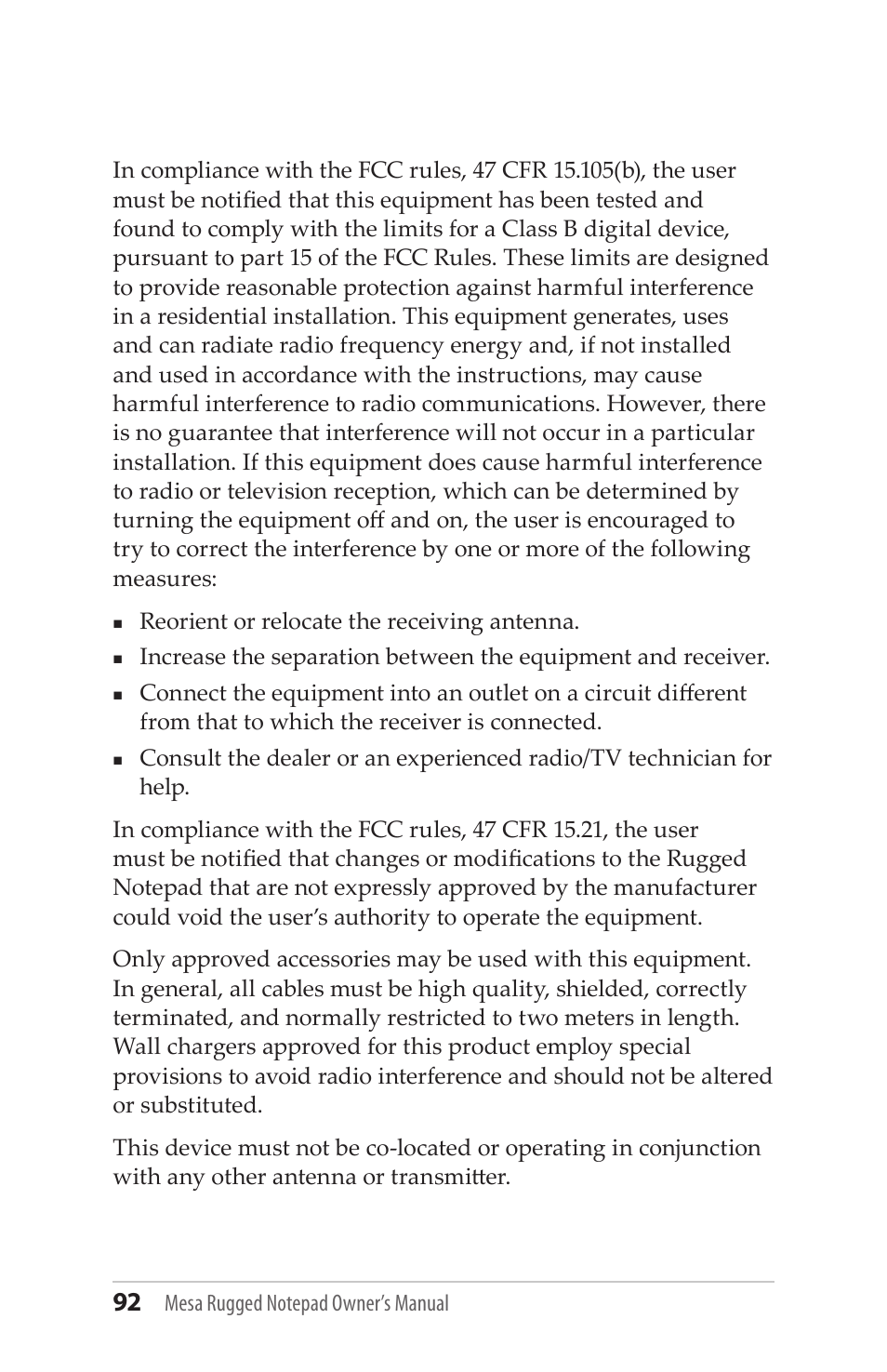 Juniper Systems Mesa User Guide User Manual | Page 92 / 112