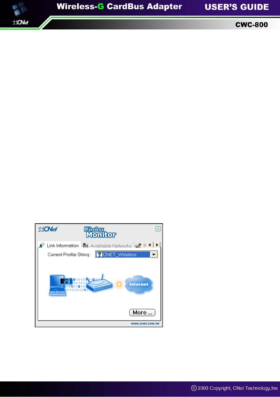 CNET Wireless-G CardBus Adapter CWC-800 User Manual | Page 12 / 22