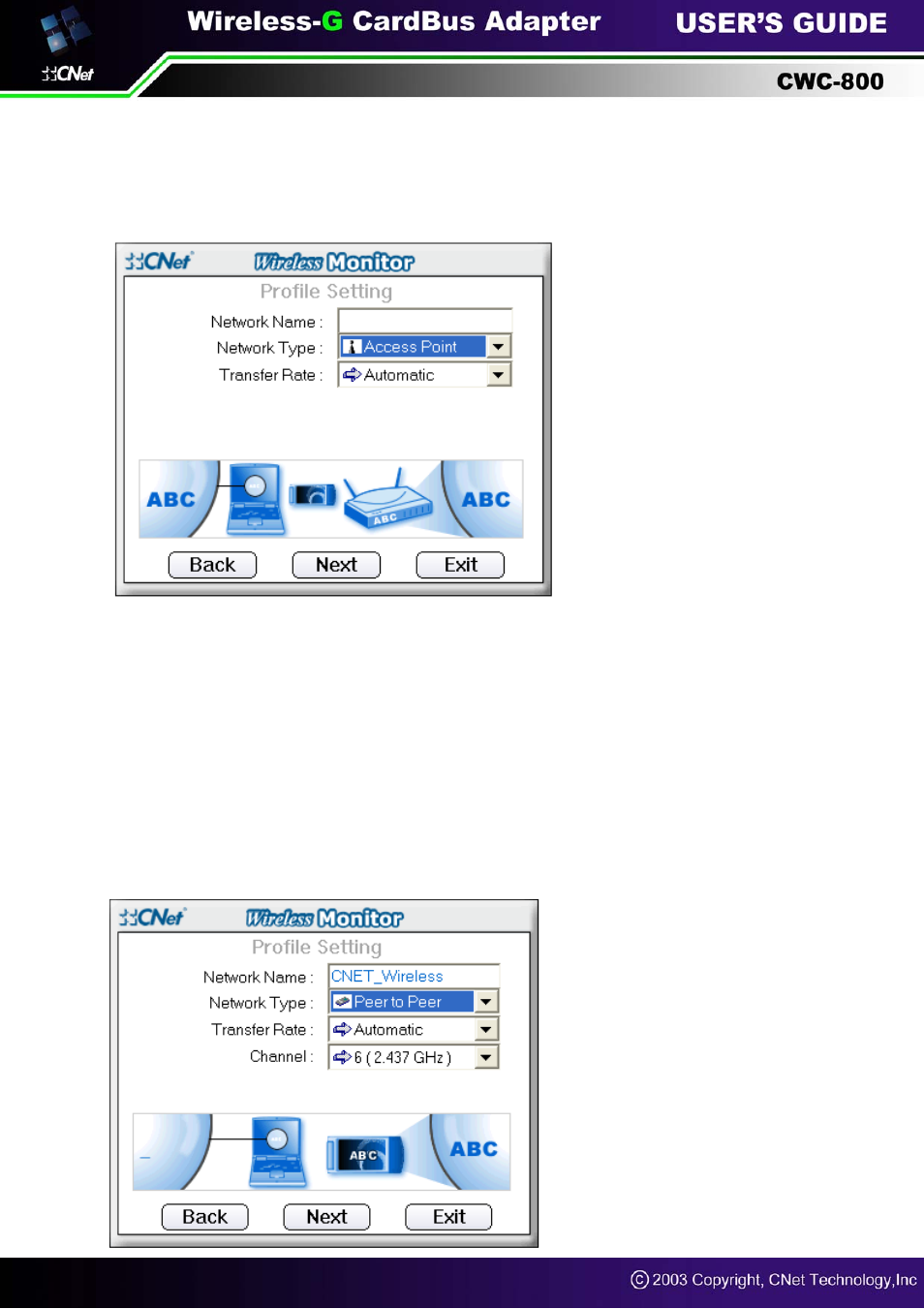 CNET Wireless-G CardBus Adapter CWC-800 User Manual | Page 17 / 22