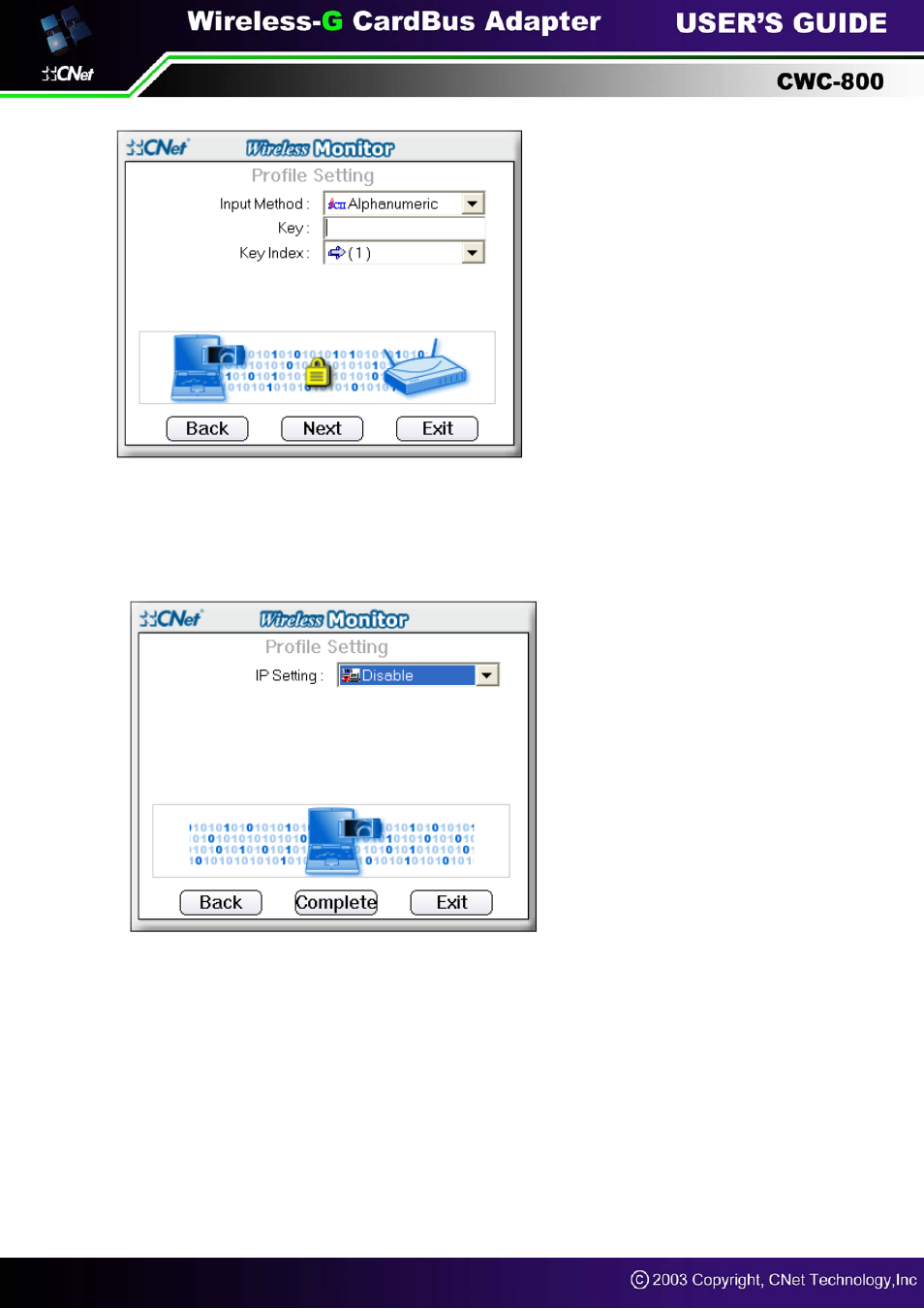 CNET Wireless-G CardBus Adapter CWC-800 User Manual | Page 19 / 22