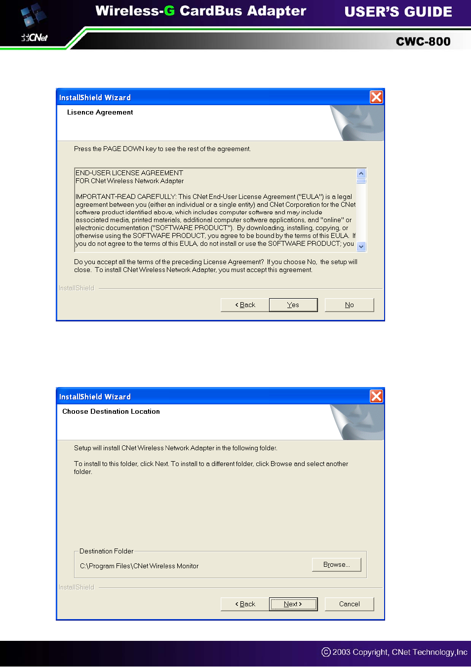 CNET Wireless-G CardBus Adapter CWC-800 User Manual | Page 7 / 22