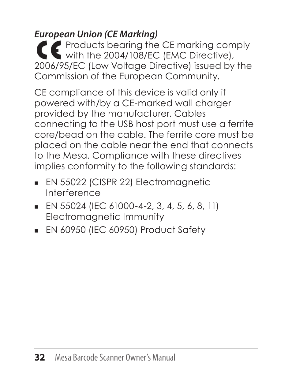 Juniper Systems Mesa with Barcode Scanner User Manual | Page 32 / 36