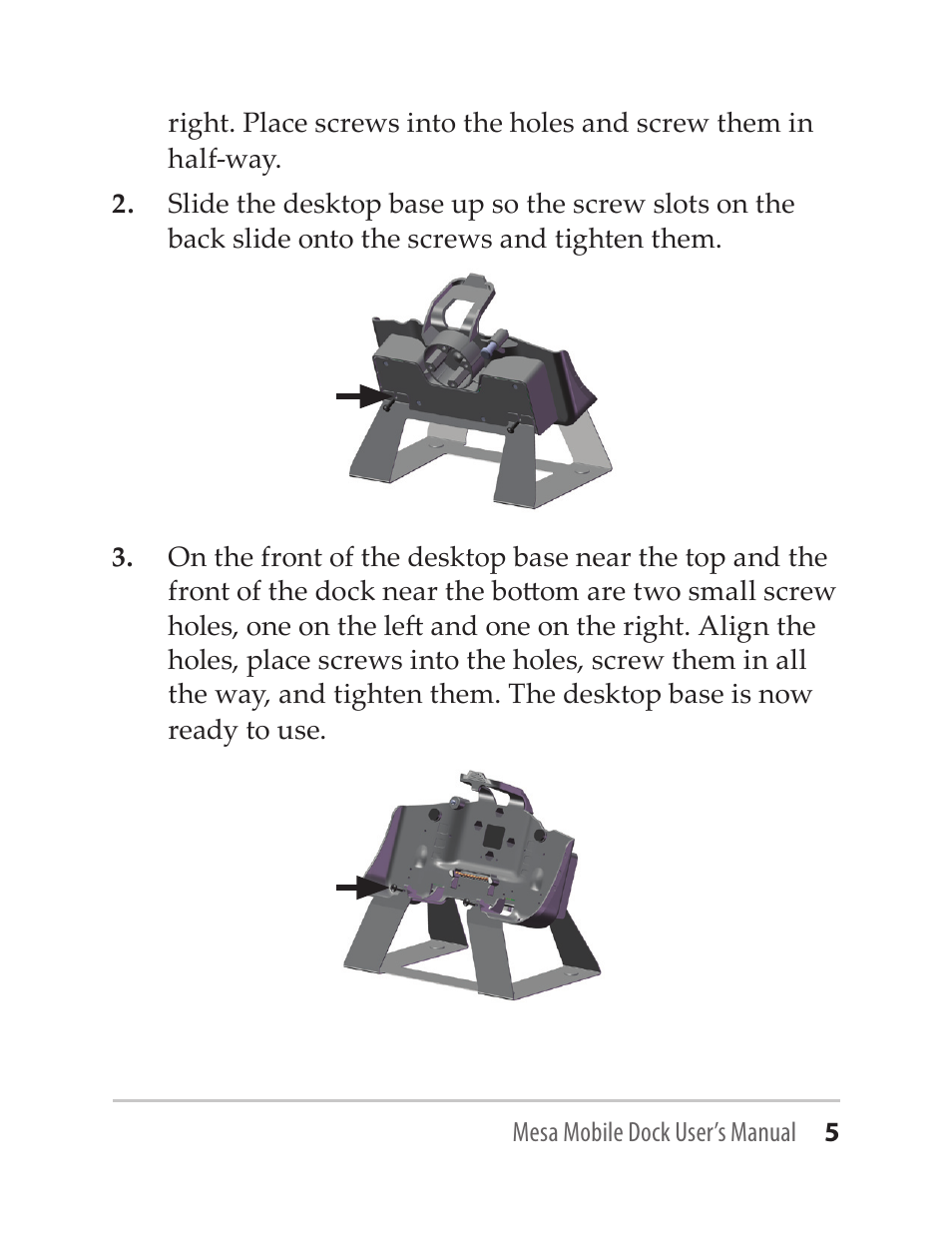 Juniper Systems Mesa Mobile Dock User Manual | Page 5 / 16