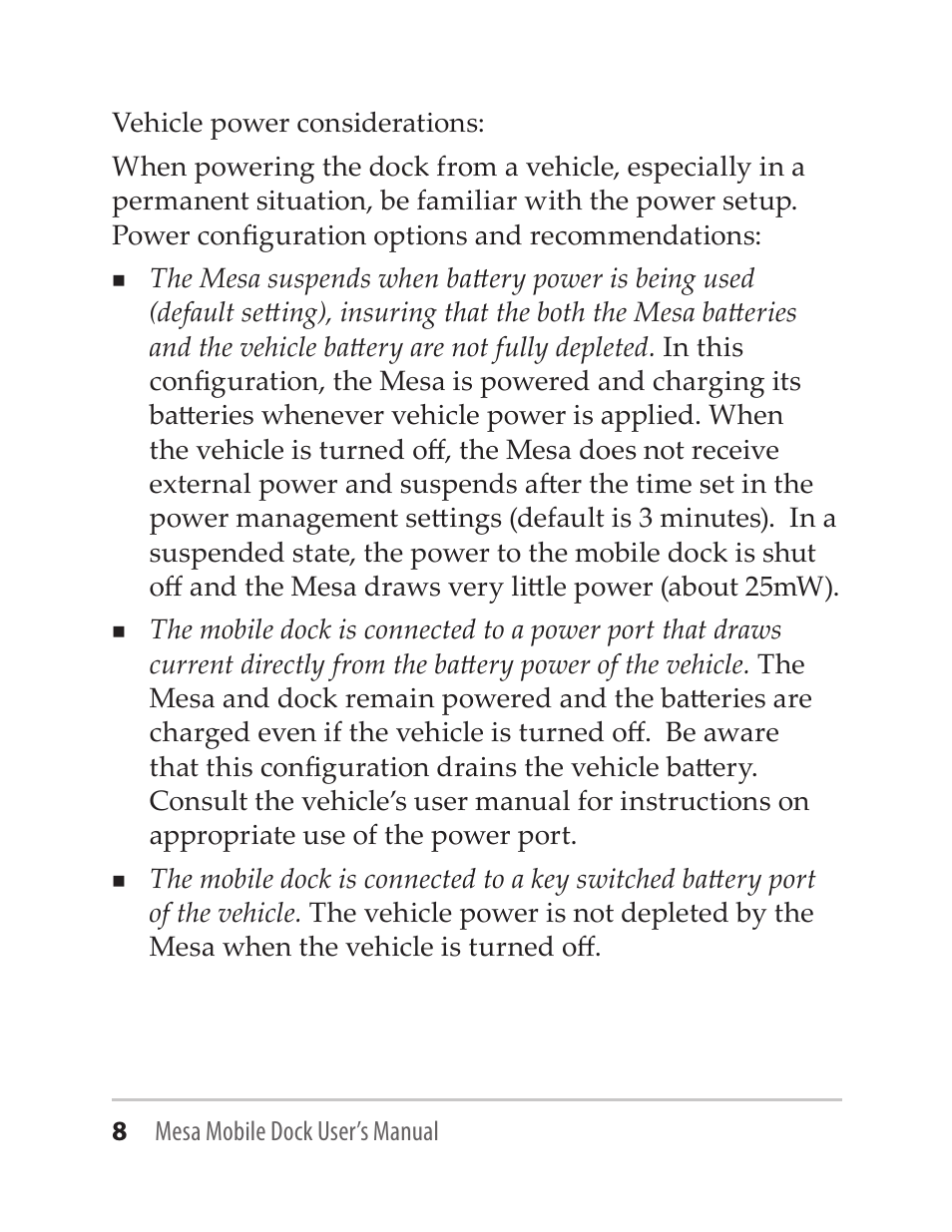 Juniper Systems Mesa Mobile Dock User Manual | Page 8 / 16