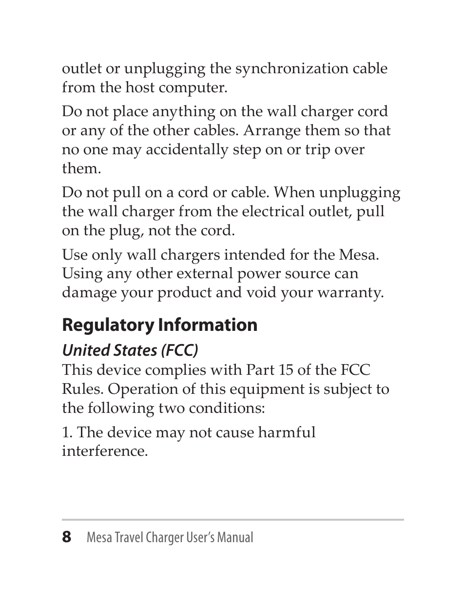 Regulatory information | Juniper Systems Mesa Travel Charger User Manual | Page 8 / 12