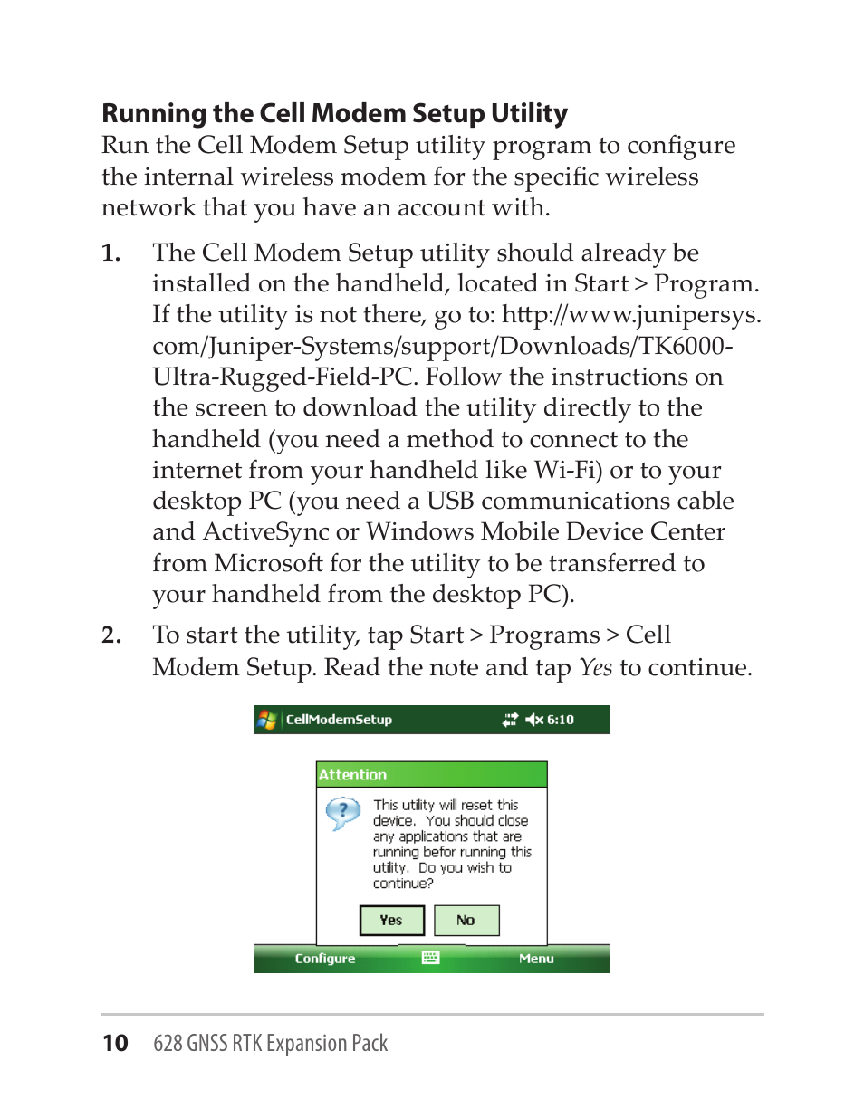 Juniper Systems GNSS-RTK-628 User Manual | Page 10 / 24