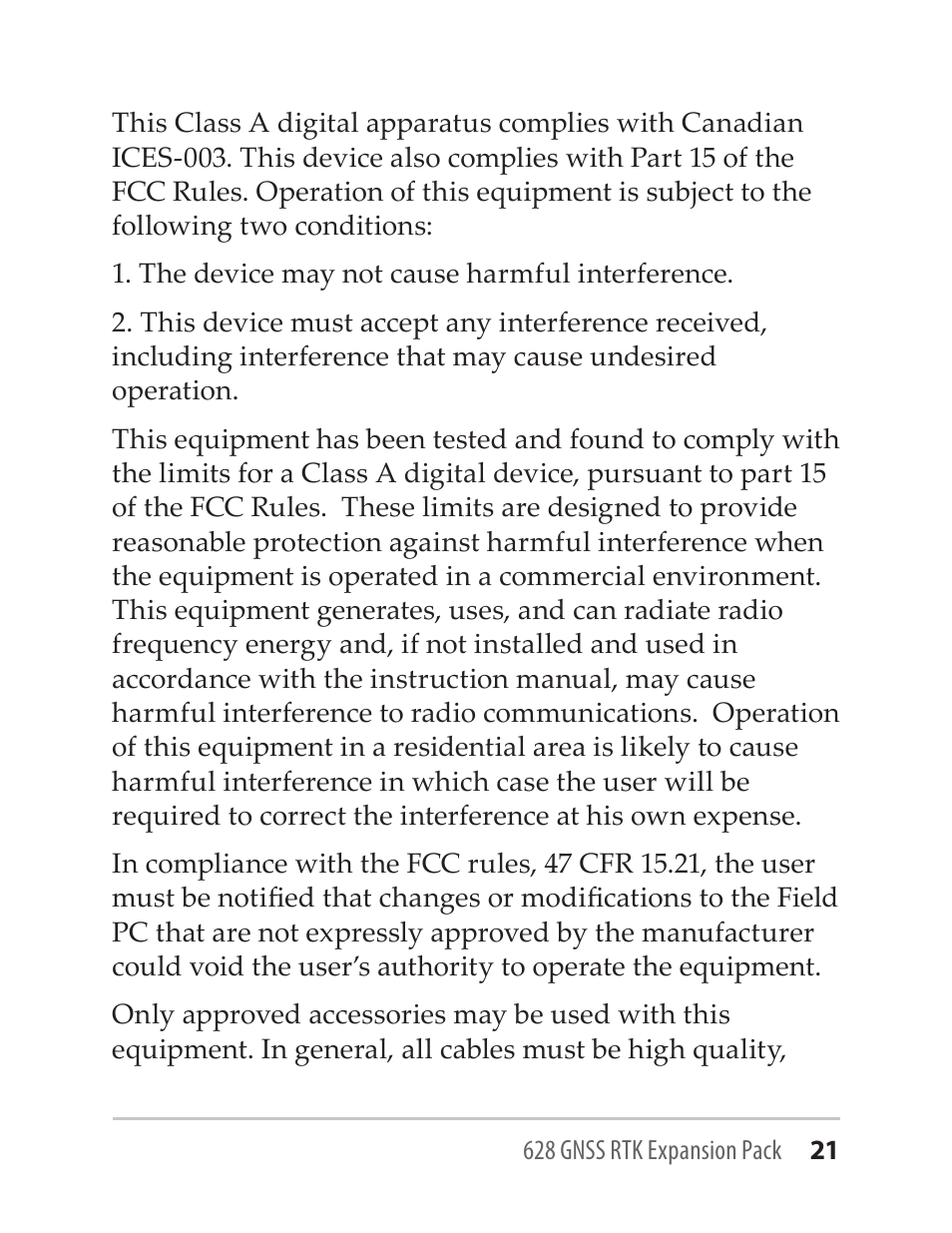 Juniper Systems GNSS-RTK-628 User Manual | Page 21 / 24