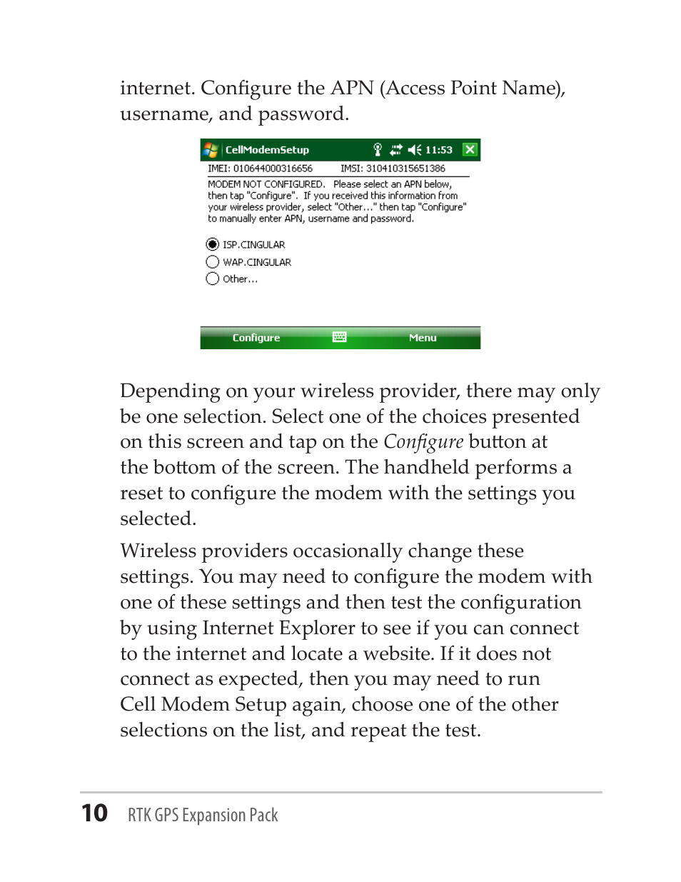 Juniper Systems RTK GPS Expansion Pack User Manual | Page 10 / 24