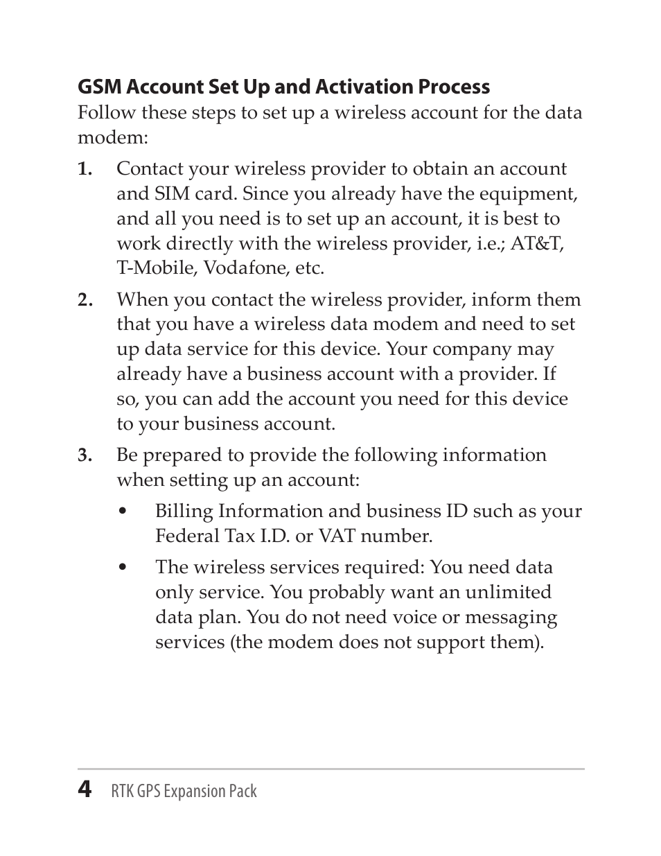 Juniper Systems RTK GPS Expansion Pack User Manual | Page 4 / 24