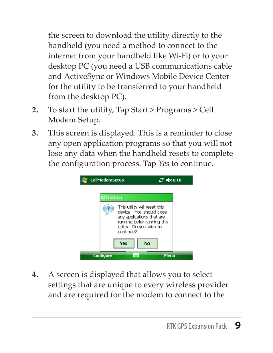 Juniper Systems RTK GPS Expansion Pack User Manual | Page 9 / 24
