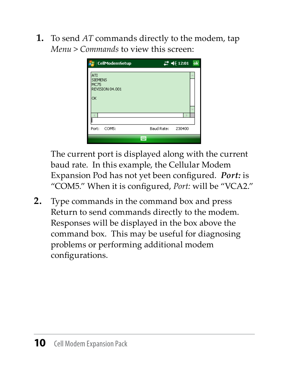 Juniper Systems TK6000 Cell Modem User Manual | Page 10 / 18