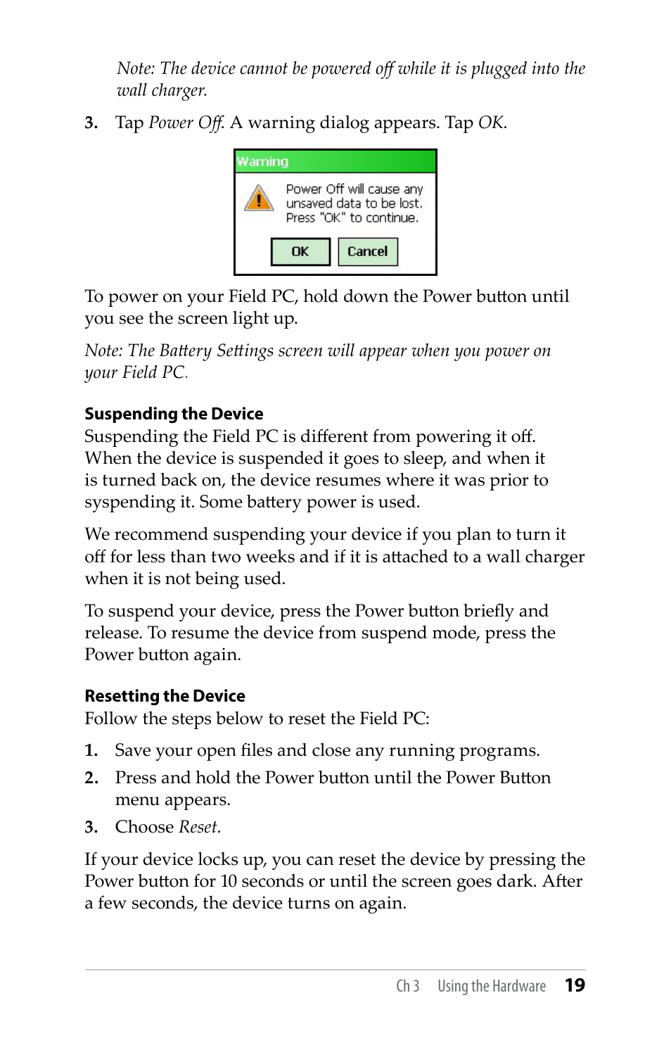 Juniper Systems TK6000 User Guide User Manual | Page 19 / 70