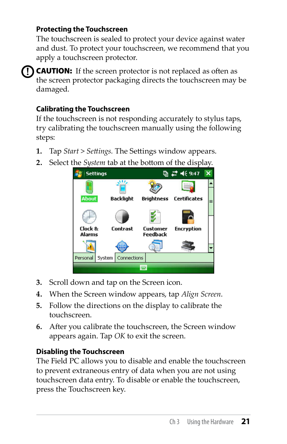 Juniper Systems TK6000 User Guide User Manual | Page 21 / 70